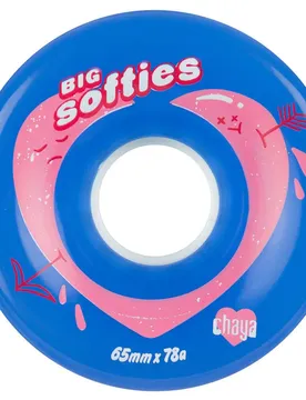 Roues De Patins Big Softie´s Clear White / Blue 65 mm / 78A unisex