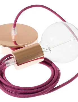 Cables Suspension Luminaire Rc32 1 M Diy Burgundy / Copper One Size - Creative - FashionsVida