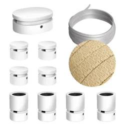 Cables Kit D´éclairage Symmetric Filé System Cn06 5 M 9 Unités White / Beige One Size