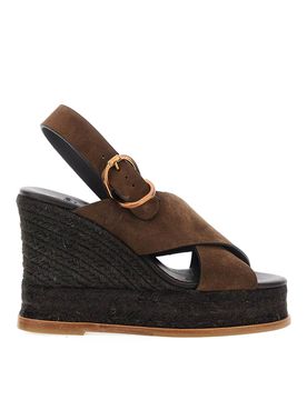 Sandali con zeppa Betina scuro