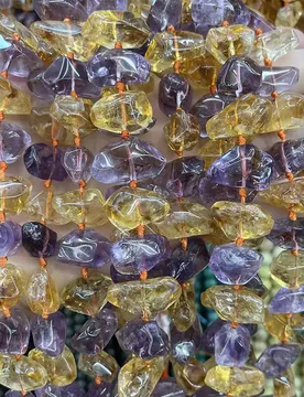 Natural Raw Mineral Clear Yellow Purple Ametrine Irregular Free Form Loose Beads - Aliexpress - FashionsVida