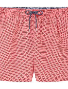 Pantaloncino Da Bagno Grid Red L