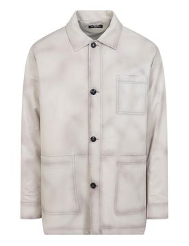 Kiton Giacca in pelle di agnello