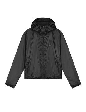 Giacca a Vento Uomo Shiny Nylon Jacket Black