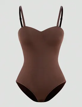 Pieza Body de color liso con diseño de moda como prenda moldeadora para mujer, adecuado para el verano - Shein - FashionsVida