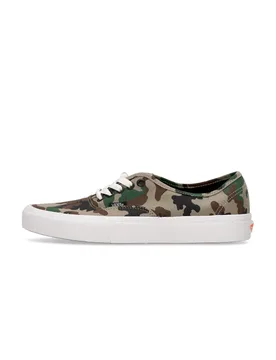 Scarpa Bassa Uomo Authentic Camo Olive/white - Vans - FashionsVida