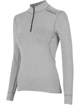 FUSION C3 ZIP NECK Damen Grau XL - Fusion - FashionsVida