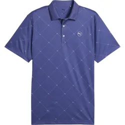 Polo Pure 2.0 Argyle, lila/weiss s
