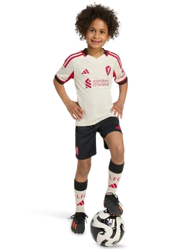 Liverpool Fc 25/26 Away Mini Kit Unisex Jerseys/Replicas - White - Size 5 - 6 Years - Poly Mesh - White - Size: 5 - 6 Years - Adidas - FashionsVida