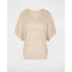 Jersey de mujer oversize con escote pico