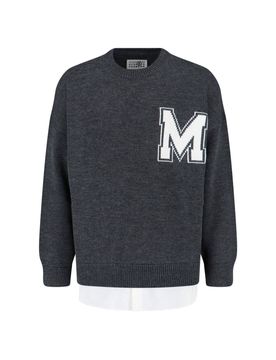 Architectural Wool-Acrylic Sweater