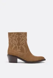 Cowboy-Stiefeletten aus Leder BEIGE 40