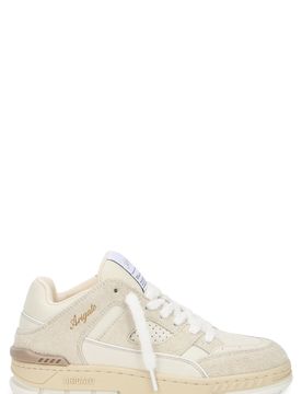 Lo Fluffy Suede Low-Top Sneakers with Embossed Detail