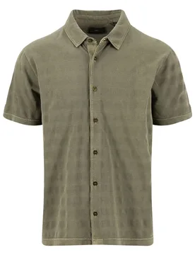 Polo à Manches Courtes 16031210 Dark Khaki M - Fynch Hatton - FashionsVida