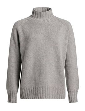 Rollkragenpullover Damen Grau 32,34,36,38 Damen