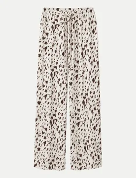 Wide-Leg Satinhose Verde Braun L - OH APRIL - FashionsVida