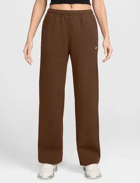 Studio Mid-Rise Open-Hem Damen Hose, braun US: XL - Nike - FashionsVida