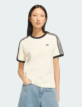 T-SHIRT 3-STRIPES M Cream White - Adidas - FashionsVida