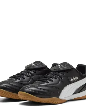 Mens King Liga It Indoor Football Boots In Black-Pu - Size Uk 10.5 - Puma - FashionsVida