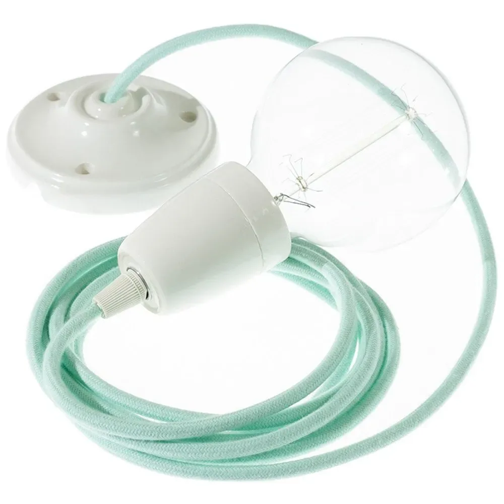 Cables Suspension Luminaire Rc34 Diy 1 M Milk / Mint / White One Size - Creative - FashionsVida