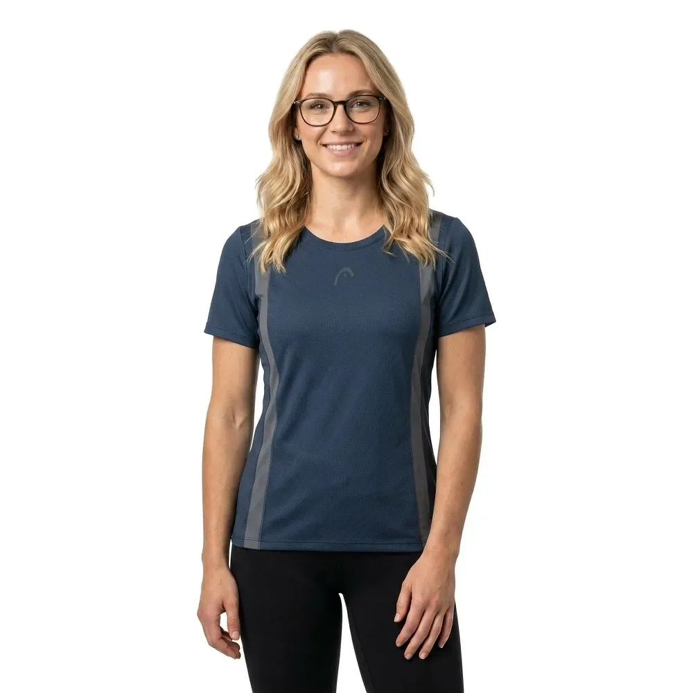 Club 25 Tech Short Sleeve T-shirt Navy 2XL - Head Racket - FashionsVida