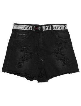 Jeansshorts Damen Schwarz 27,28 Damen