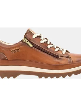 Zapatillas de mujer de piel con plantilla memory foam extraíble - Pikolinos - FashionsVida