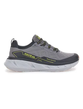 Sneakers grigie con dettagli fluo RO51811D 44 - Route 66 - FashionsVida