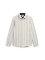 Structured stripe shirt male