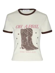 Oh April Camiseta crema XL