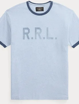Camiseta de hombre de punto ribeteada Double RL - Polo Ralph Lauren - FashionsVida