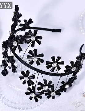 HNYYX European Black Crystal Hair Accessories Vintage Crystal Headband Elegant Women Girls Headpieces Party Prom Hair Hoop A404 - Aliexpress - FashionsVida