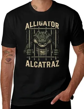 Alligator Alcatraz Locked Up Swamp Parody Design T-Shirt quick drying Short sleeve tee funny t shirts for men - Aliexpress - FashionsVida
