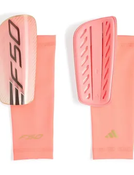 Tège-tibias F50 League Solar Turbo / Ivory / Gold Metallic / Black S unisex