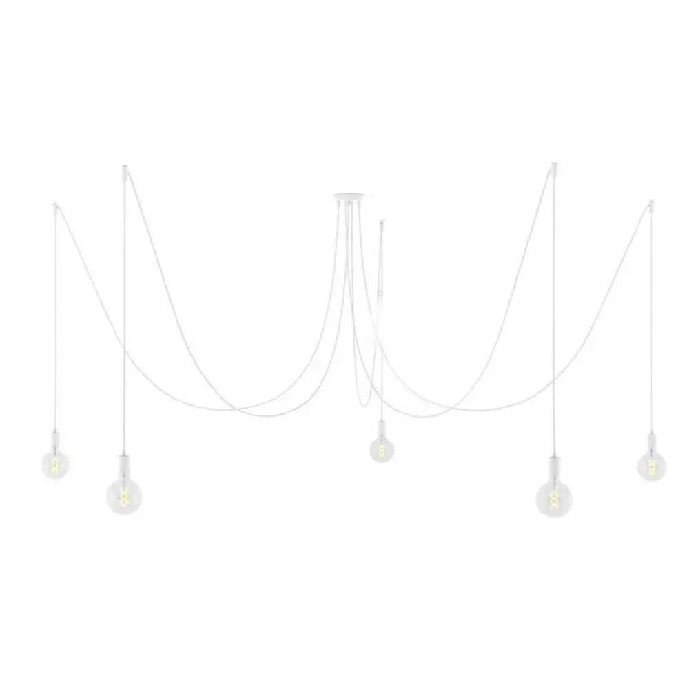 Cables Suspension Luminaire Spider 5 Falls White One Size - Creative - FashionsVida