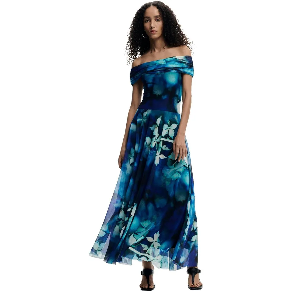 Desigual - Vestido largo flores - Desigual - FashionsVida
