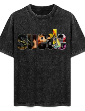 Suede Band T-Shirt Casual Fashion Print Tee Top - Aliexpress - FashionsVida