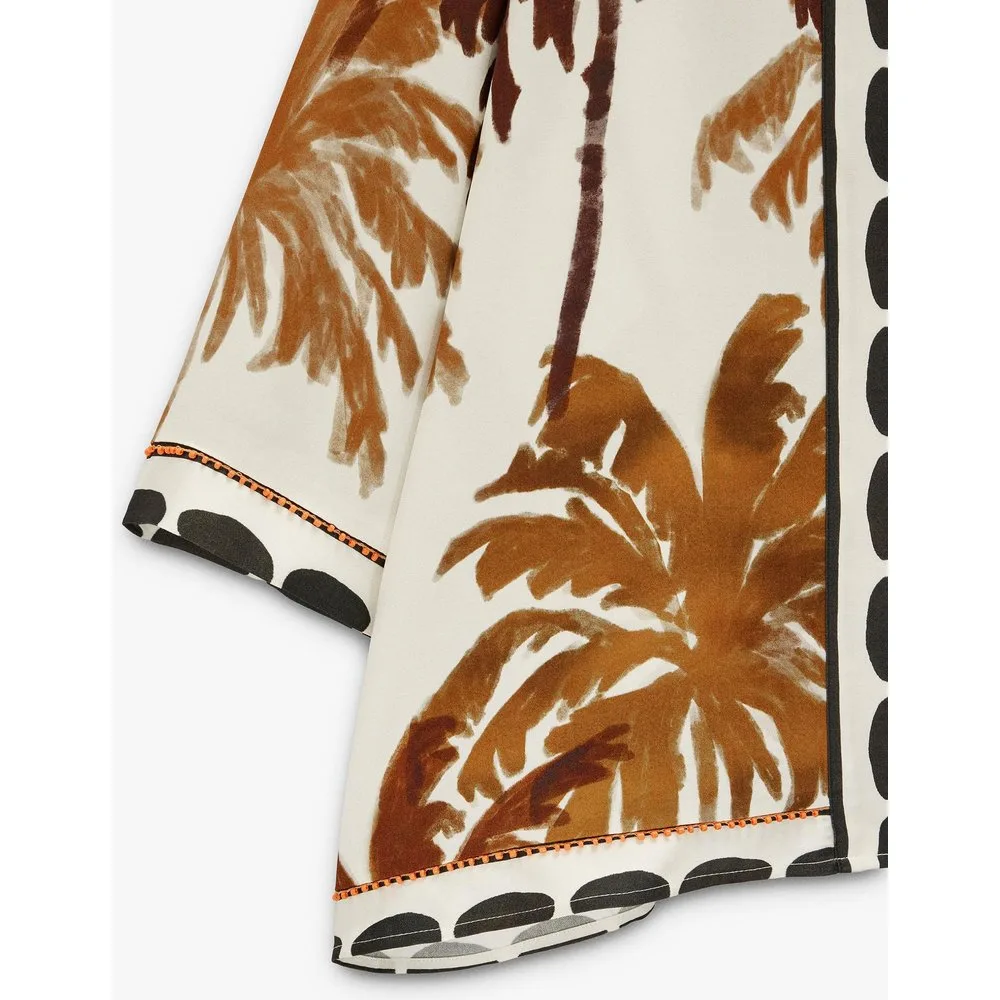 Capa de fiesta estilo kimono con estampado floral - Parfois - FashionsVida