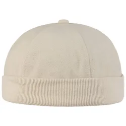 Cotton Docker Cap by - beige - Female - Size: One Size