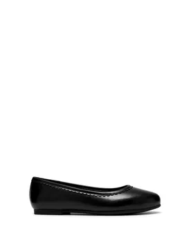 Leather Ballet Pumps (4 Large - 7 Large) Black Female - Clarks - FashionsVida