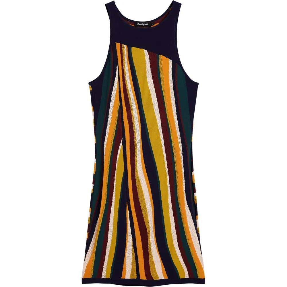 Desigual - Vestido rayas punto - Desigual - FashionsVida
