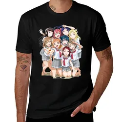 Aqours Love Live Sunshine T-Shirt Trendy Pattern T-Shirt for Men