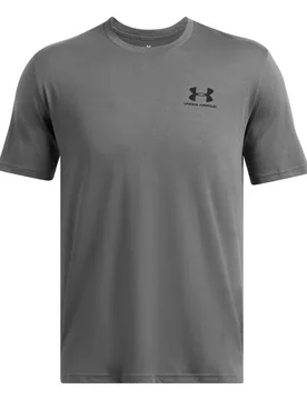 Mens Sportstyle Short-Sleeved T-Shirt (Castle Rock Grey/black) - Light Grey - Size Large - Under armour - FashionsVida