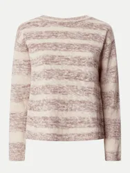Strickpullover ALINA Gestreift Rosa S