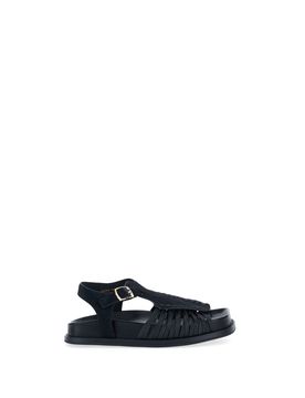 Sandali in pelle NERO 39