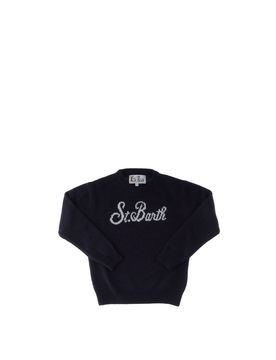 Maglione misto cashmere BLU SCURO 6