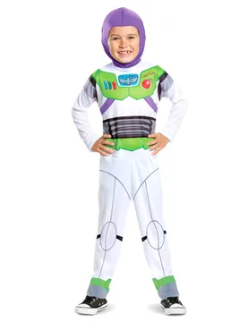 Buzz Lightyear-Kinderkostüm Toy Story weiss-grün-lila - KARNEVAL-MEGASTORE - FashionsVida