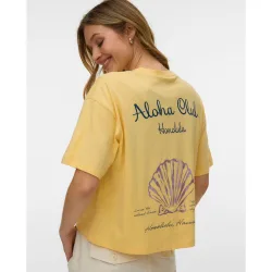 Camiseta de manga corta de mujer estampada