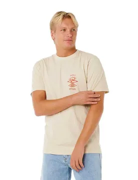 T-shirt à Manches Courtes Search Icon Vintage White M