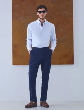 Camisa de hombre sport raya oxford classic fit - Emidio Tucci - FashionsVida